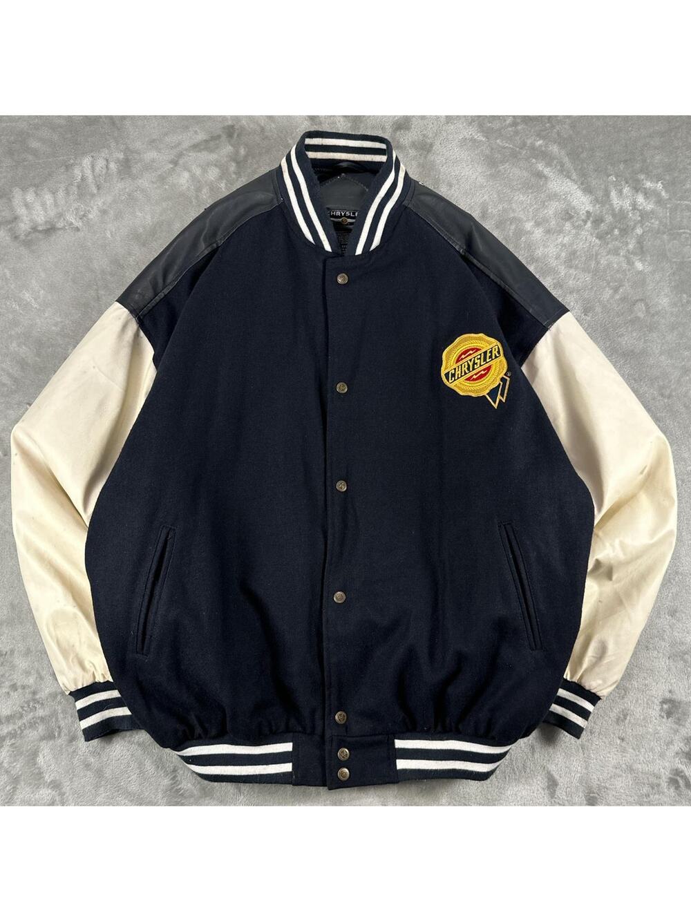 Chrysler Varsity Jacket XXXL Wool Leather DaimlerChrysler 2004 Racing